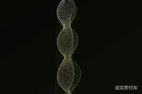 高清摄影 一幅黑色背景上的螺旋状点状抽象图