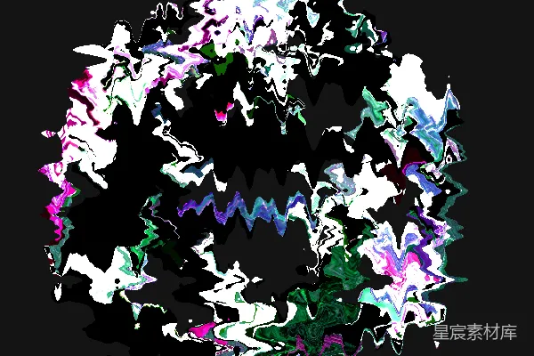 高清摄影 黑色背景上的抽象彩色形状