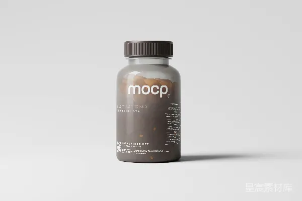 高清摄影 一瓶MOCO在白色背景上。
