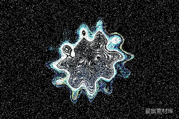 高清摄影 扭曲的蓝银色形状。