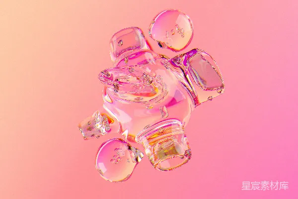 高清摄影 一串泡泡浮在上面。