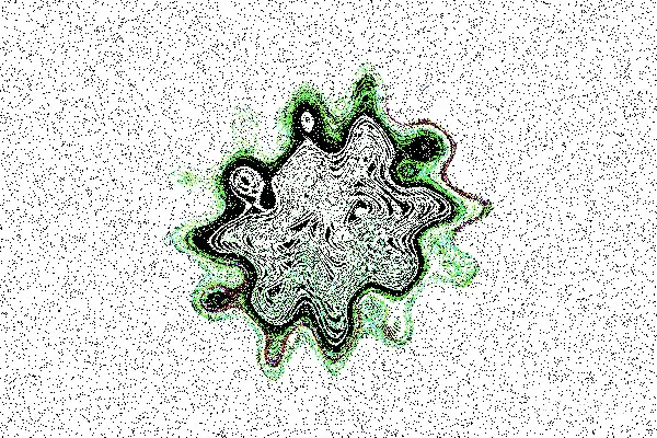 高清摄影 一个绿色和白色相间的抽象形状。