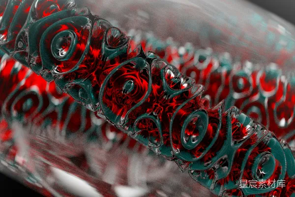 高清摄影 一张红色和绿色物体的特写照片