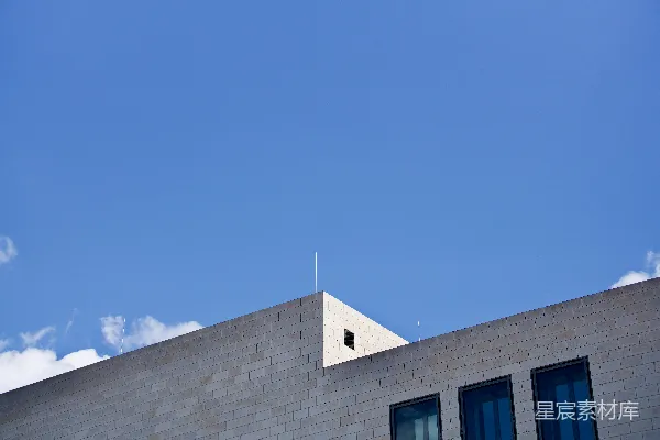高清摄影 一座建筑和蓝天