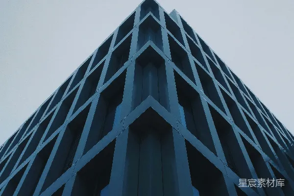 高清摄影 低角度拍摄混凝土建筑