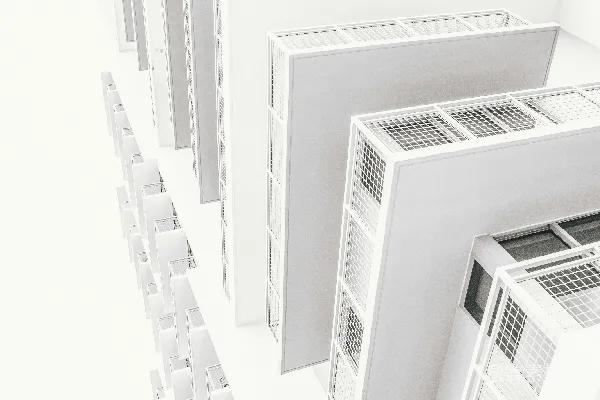 高清摄影 白色高层建筑