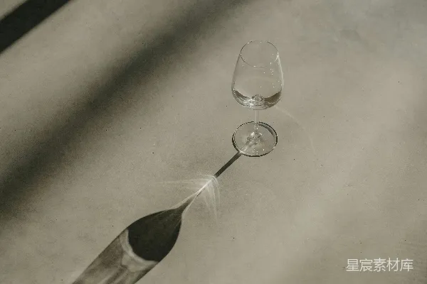 高清摄影 一张桌子上摆着两个酒杯和盘子。