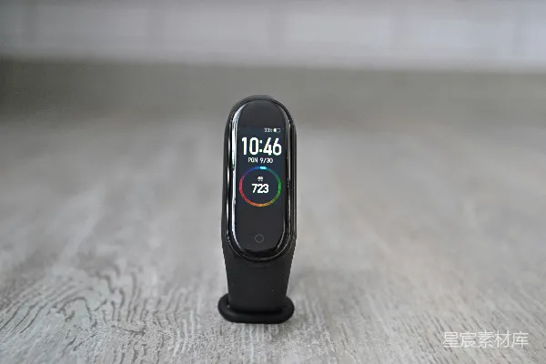 高清摄影 黑色的健身手环