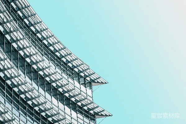 高清摄影 低角度拍摄的混凝土建筑