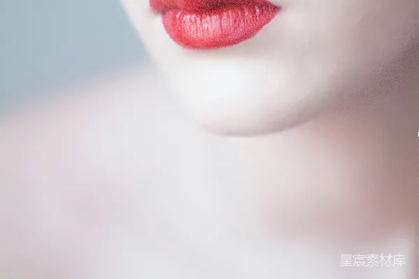 高清摄影 涂着橙色口红的女人