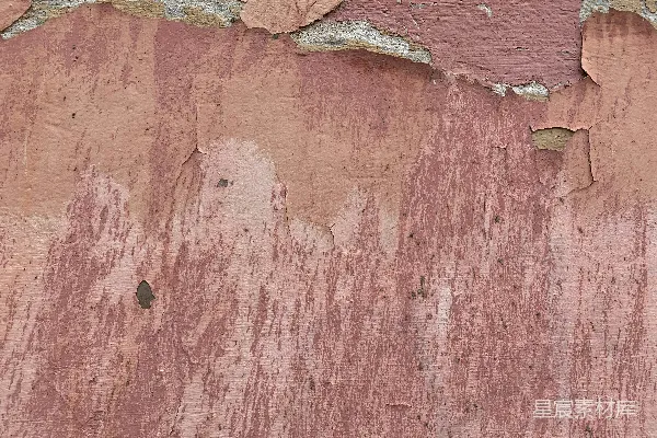 高清摄影 一幅墙的特写画面，墙面剥落着油漆。