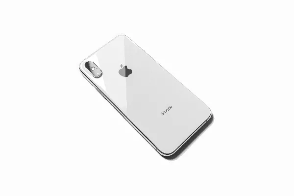 高清摄影 银色的iPhone X