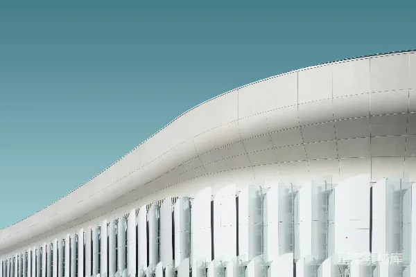 高清摄影 白色混凝土建筑