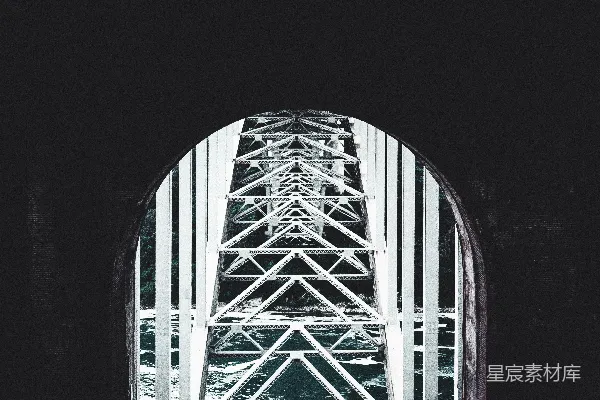 高清摄影 白钢桥的景色