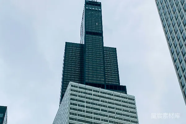 高清摄影 一座城市的高楼大厦群