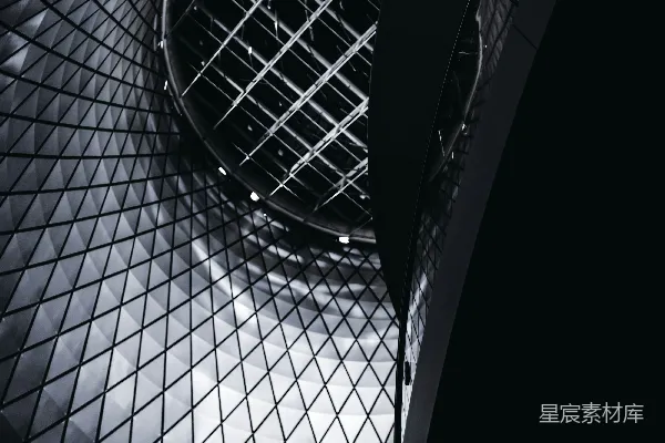 高清摄影 玻璃建筑的低角度照片