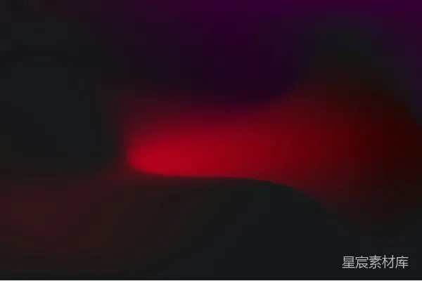 高清摄影 暗背景中有一个明亮的红色发光的抽象形状