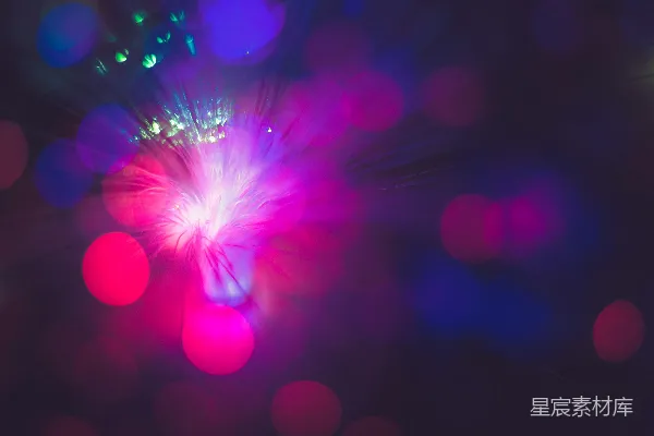 高清摄影 红蓝灯光效果