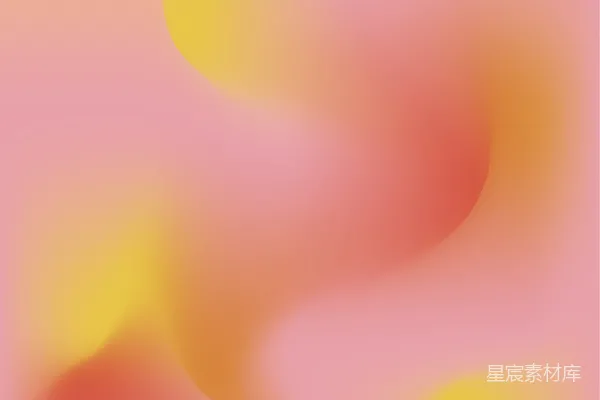 高清摄影 一张模糊的黄色和粉色背景图。