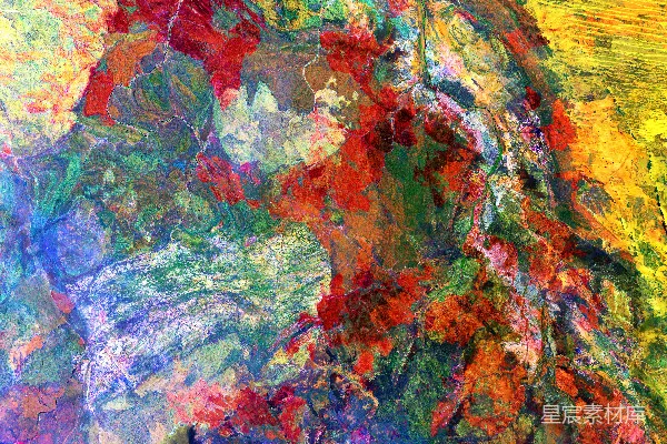 高清摄影 黄色、红色和蓝色抽象画