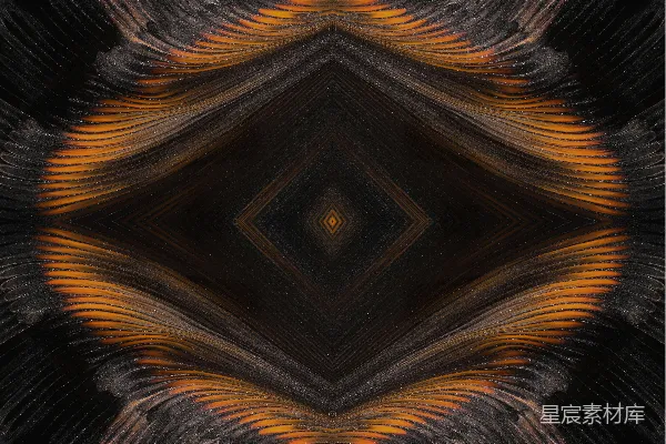 高清摄影 一幅黑橙色图案的抽象图像