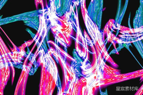 高清摄影 抽象的粉、蓝和白光交织的旋涡。