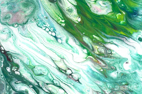 高清摄影 一幅带有绿色和蓝色颜色的抽象画