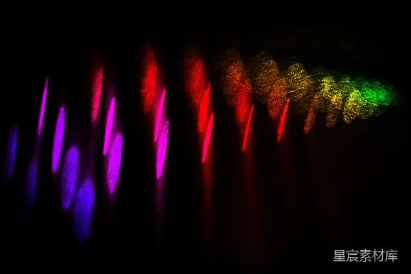 高清摄影 一堆在黑暗中闪烁的灯光