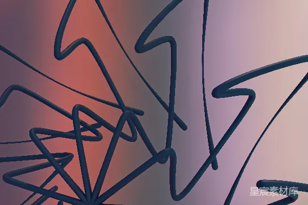 高清摄影 渐变背景上的暗色抽象线条