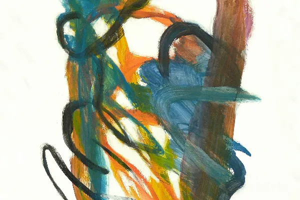高清摄影 一幅人在树枝上坐着的画