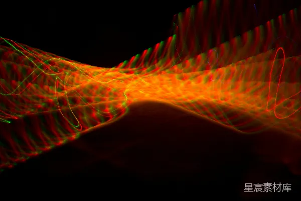 高清摄影 模糊的橙色和红色物体图片