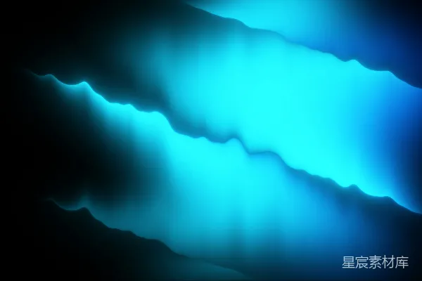 高清摄影 暗夜中发出的蓝色光芒
