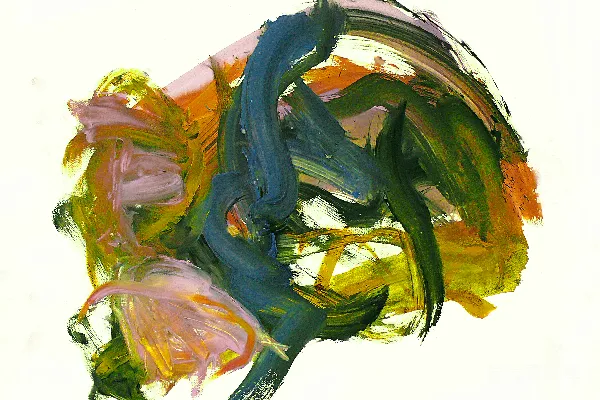 高清摄影 一幅白色背景的画作照片