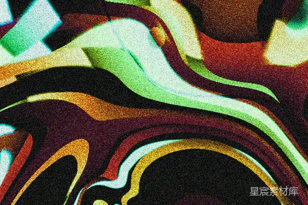 高清摄影 充满活力的旋转抽象设计，背景为深色。