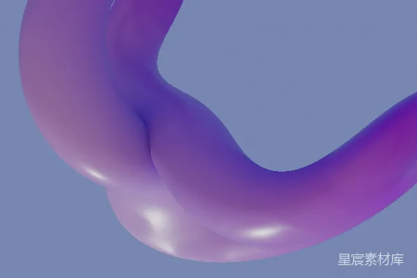 高清摄影 抽象的紫色和粉色液体形状在蓝色背景上