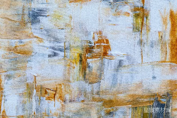高清摄影 蓝黄抽象画