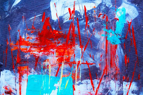 高清摄影 多色抽象画