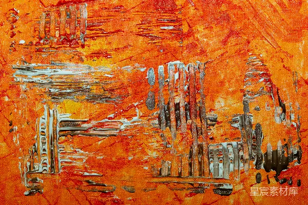高清摄影 橙色和棕色抽象画