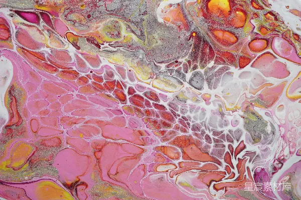 高清摄影 粉色、蓝色和白色抽象画