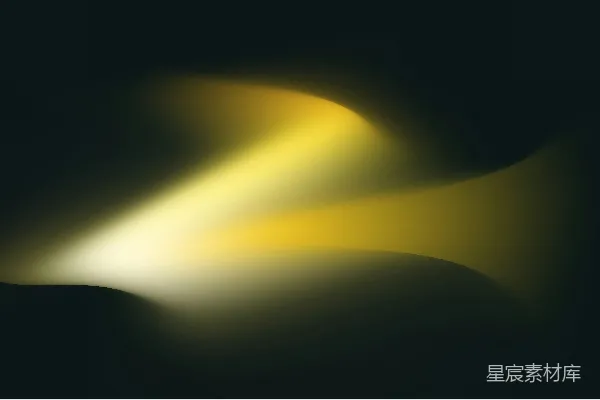 高清摄影 黄色和白色光条在深色背景上闪烁。