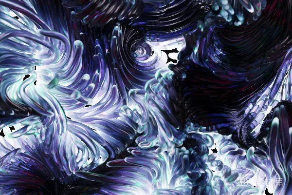 高清摄影 紫色和白色光的抽象涡旋图案