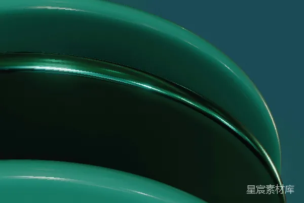 高清摄影 一个绿色物体的特写镜头，背景是黑色的。