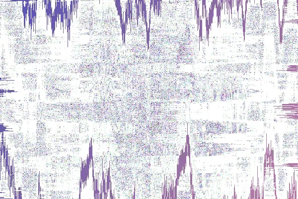 高清摄影 抽象的紫色和白色锯齿状线条形成了一个波浪状的框架。