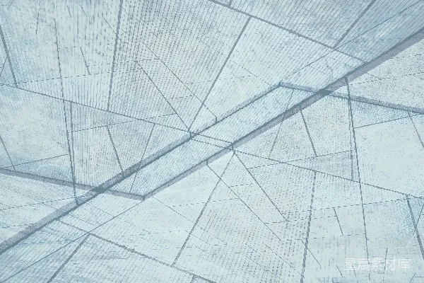 高清摄影 一幅线条和正方形图案的画。