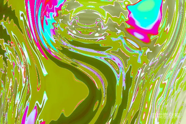高清摄影 明亮的粉红色和蓝色交织的抽象旋涡图案。