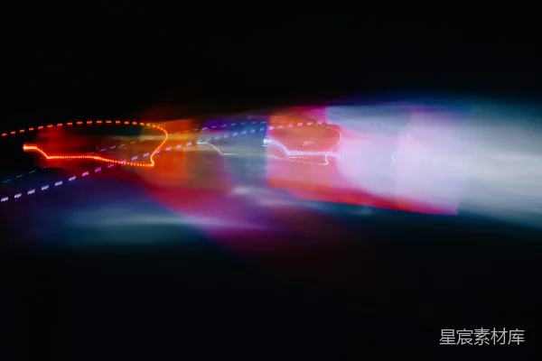 高清摄影 绿光、蓝光和红光