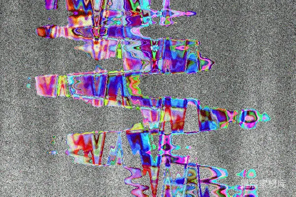 高清摄影 抽象多彩的数字艺术，灰色背景