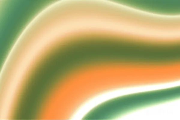 高清摄影 流动的绿色和橙色波浪。