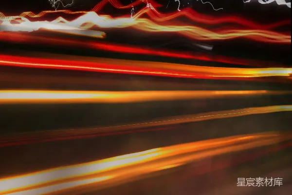 高清摄影 夜间道路上汽车的延时摄影