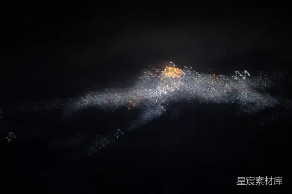 高清摄影 夜晚模糊的城市照片